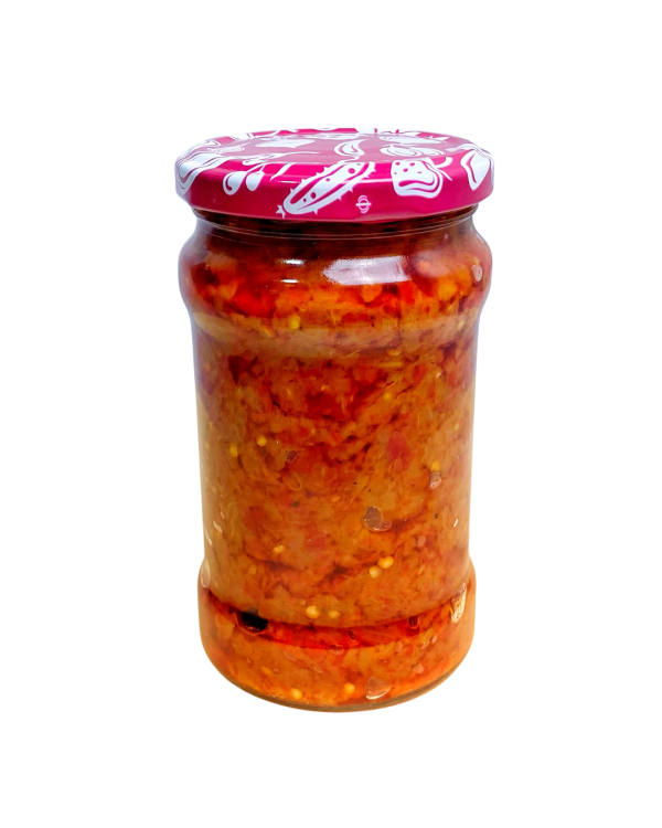 Zacuscă „forță” de vinete coapte pe plită