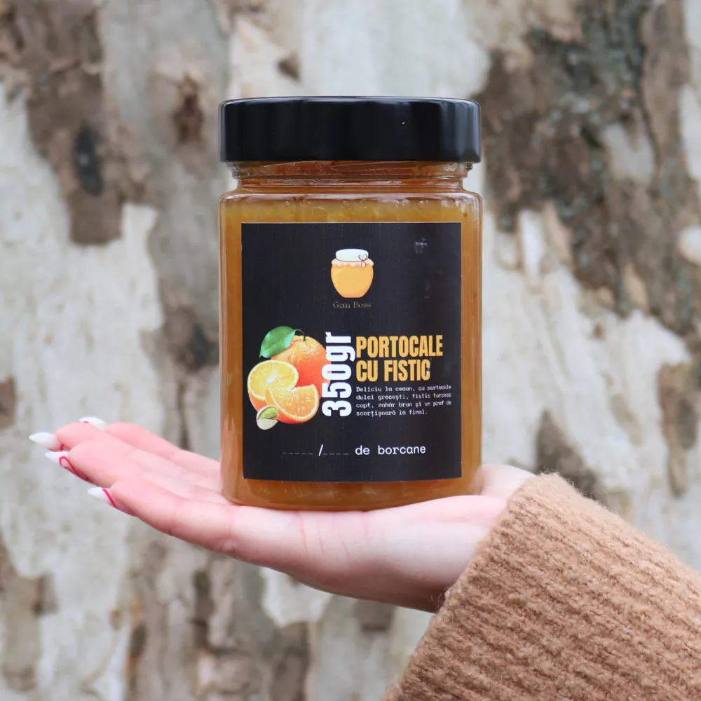 Gem de portocale cu fistic - imagine 4